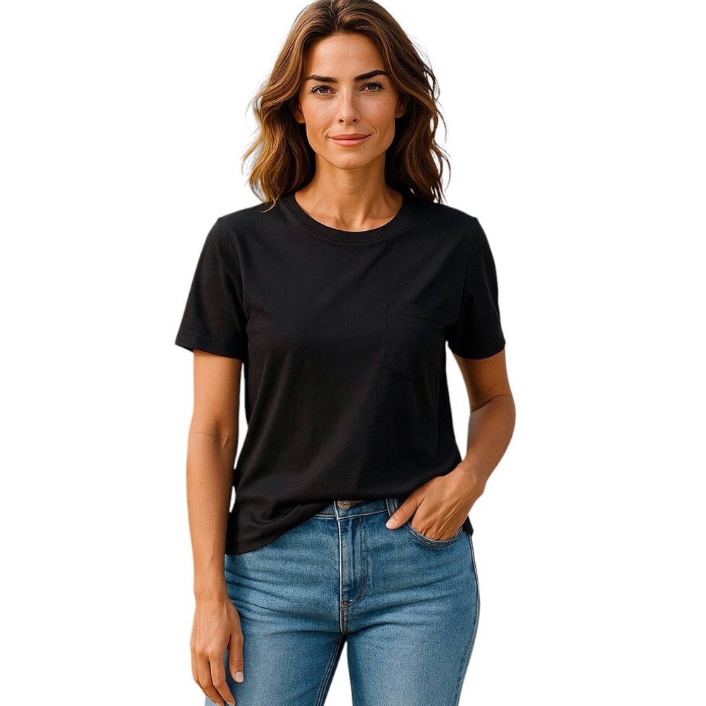 Koral Essentials Back Slit Tee Shirt Women Color Black Size M